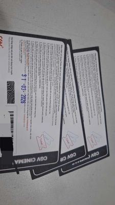 Pass vé xem phim cgv. Dịch vụ tại Quận 6 Tp Hồ Chí Minh được đăng bởi Vy