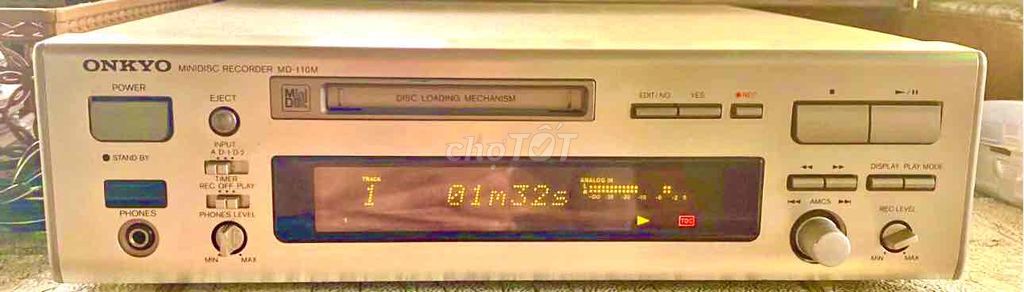 Đầu MD Onkyo MD-110M Bạc Nguyên zin. Mua bán Tivi, Âm thanh tại Quận 6 Tp Hồ Chí Minh được đăng bởi Vo Tan Dat hình 1