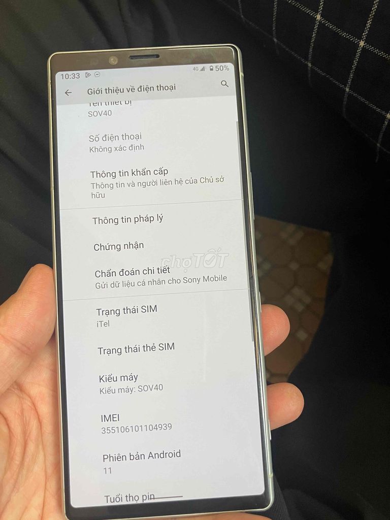 Sony Xperia 1 64GB Trắng. Mua bán Điện thoại tại Thành phố Buôn Ma Thuột Đắk Lắk được đăng bởi Minh Thảo hình 1