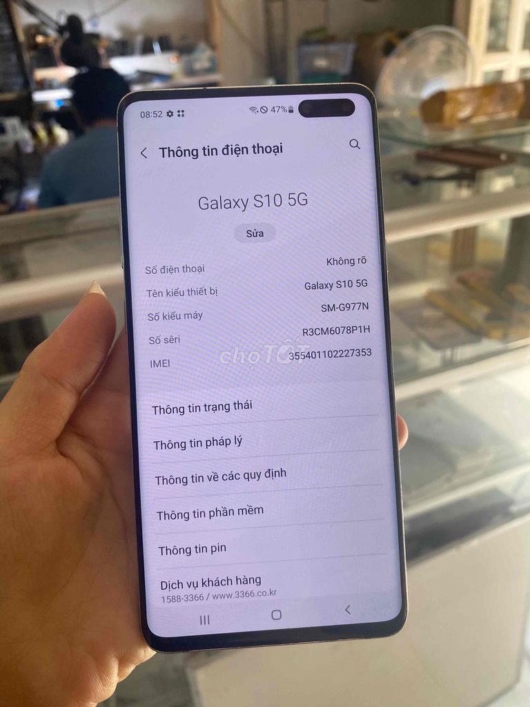 Samsung Galaxy S10 5G 256GB Đen Hàn Quốc. Mua bán Điện thoại tại Quận Tân Phú Tp Hồ Chí Minh được đăng bởi Minh Khang Sài gòn MoBILE hình 1