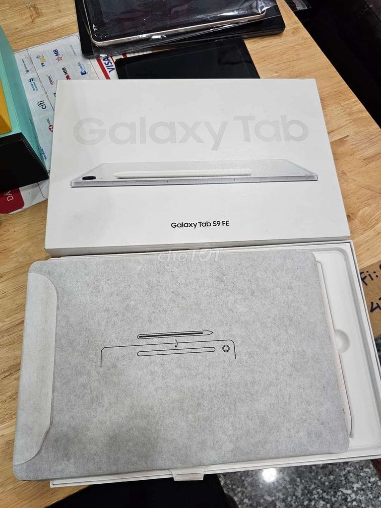 SAMSUNG TAB S9 FE WIFI FBOX BẠC NEW100% KÍCH 15/10