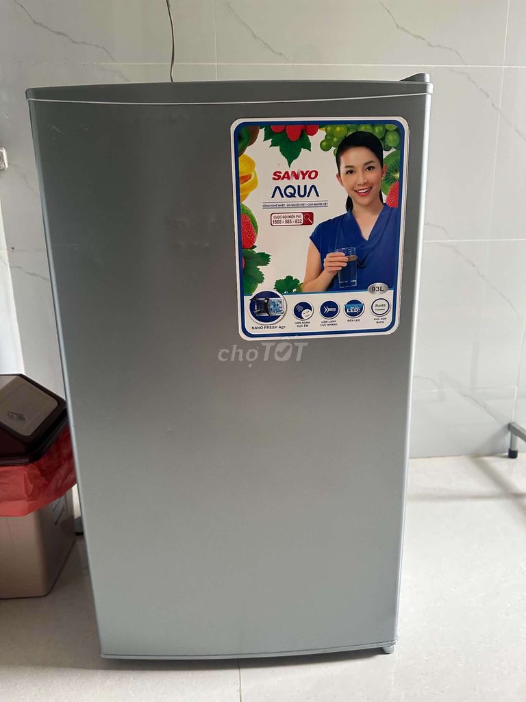 Tủ lạnh mini Sanyo Aqua 90L Xám. Mua bán Tủ lạnh tại Quận Hải Châu Đà Nẵng được đăng bởi cu Bôn hình 1
