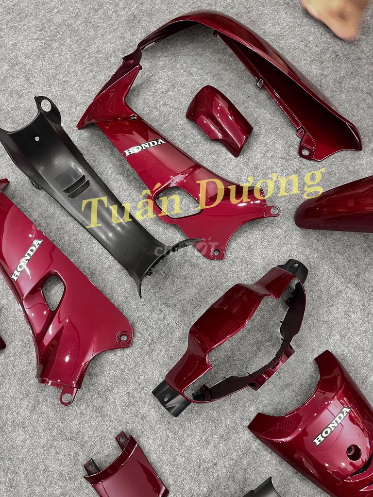 Dàn Áo Wave Alpha Đỏ Đun Đậm Đẹp Mới Tinh. Mua bán Phụ tùng xe tại Quận Hà Đông Hà Nội được đăng bởi Phụ Tùng Xe Tuấn Dương hình 6