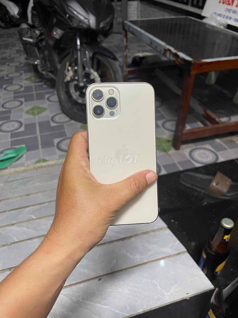 Apple iPhone 12 Pro Max 256GB Vàng. Mua bán Điện thoại tại Quận Bình Thuỷ Cần Thơ được đăng bởi điện thoại cũ zin chuẩn hình 1
