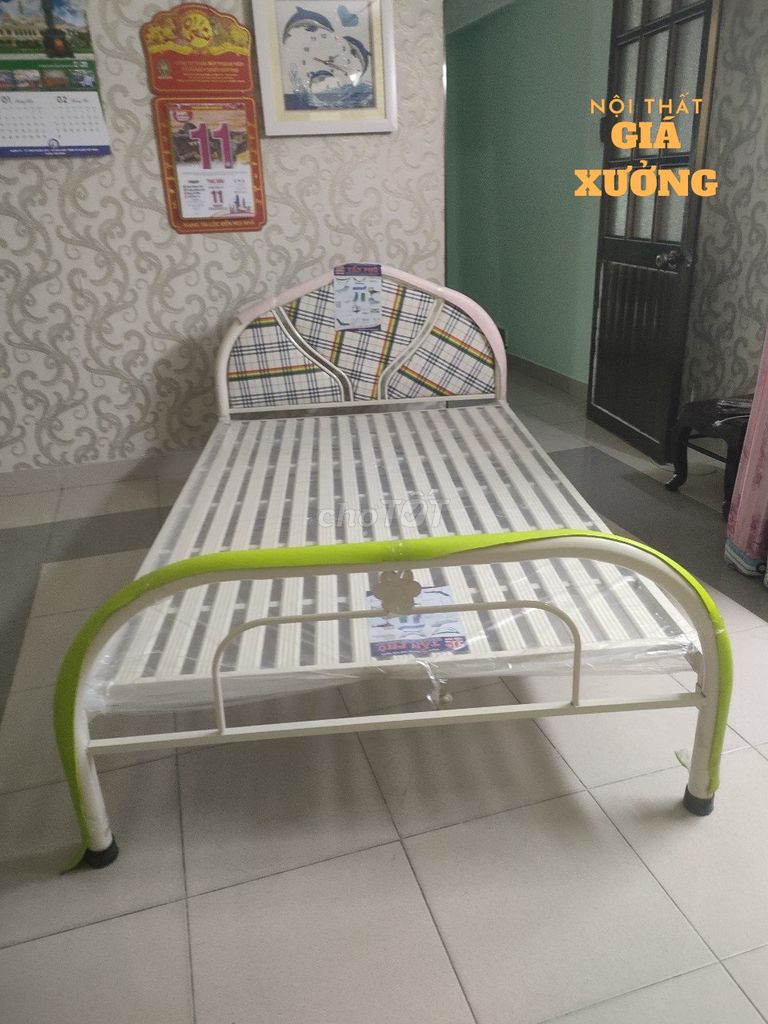 Giường ngủ sắt miễn phí vận chuyển. Mua bán Giường, chăn ga gối nệm tại Huyện Hóc Môn Tp Hồ Chí Minh được đăng bởi Nội thất giá xưởng TL hình 1