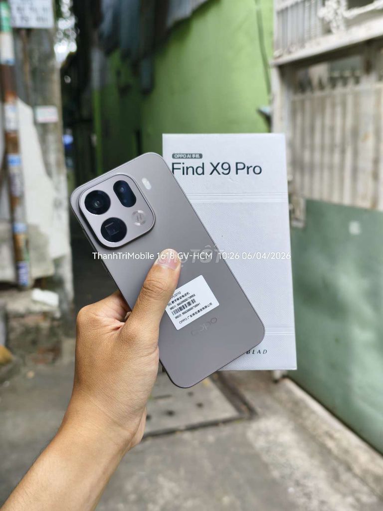 Oppo Find X9 Pro Xám 16/512 fullbox nội địa. Mua bán Điện thoại tại Quận Gò Vấp Tp Hồ Chí Minh được đăng bởi Thanh Tri hình 1