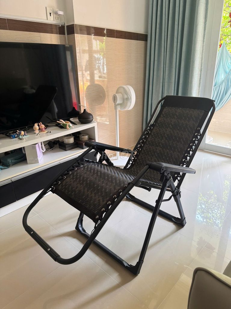 Ghế xếp thư giãn Đen. Mua bán Bàn ghế tại Quận 6 Tp Hồ Chí Minh được đăng bởi Mai Lê hình 1