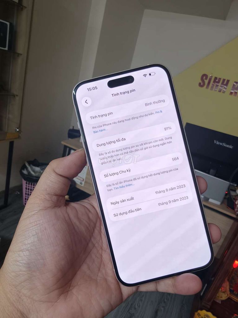 Apple iPhone 15 Plus Hồng Đã sử dụng. Mua bán Điện thoại tại Quận 11 Tp Hồ Chí Minh được đăng bởi Nguyễn Văn Đông hình 1