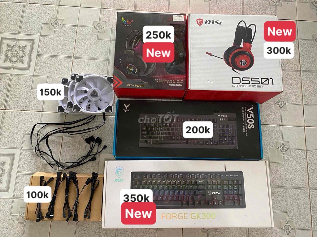 Tai nghe MSI DS501 Đỏ đen Mới. Mua bán Tivi, Âm thanh tại Quận Cái Răng Cần Thơ được đăng bởi nguyenthoai hình 1