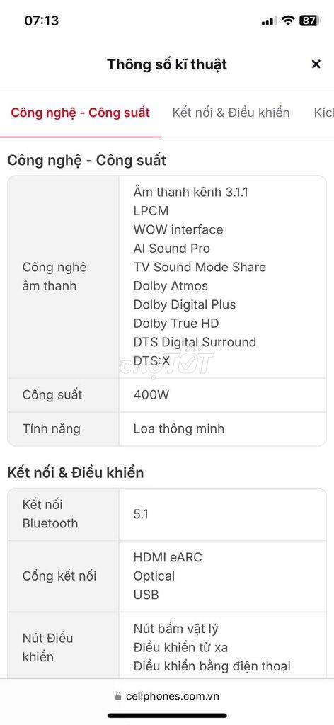 🎵 BÁN LOA THANH SOUND BAR LG S70TY – 400W – MỚI NG. Mua bán Tivi, Âm thanh tại Thành phố Rạch Giá Kiên Giang được đăng bởi Ly Hai hình 1