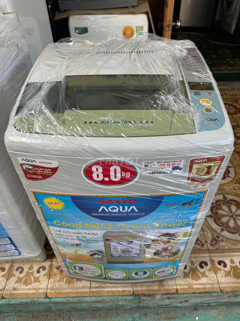 thanh lý máy giặt Aqua 8.0KG còn mới tin