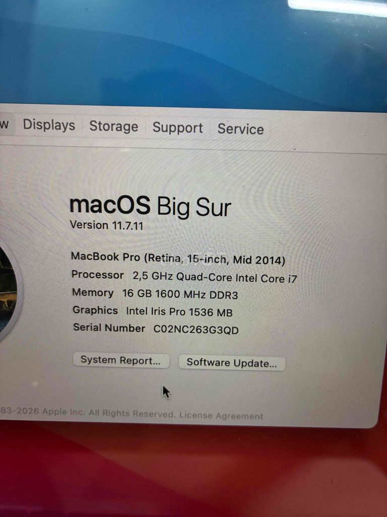 Apple MacBook Pro Retina 15 inch. Mua bán Laptop tại Thành phố Biên Hòa Đồng Nai được đăng bởi Phú PC Laptop hình 1