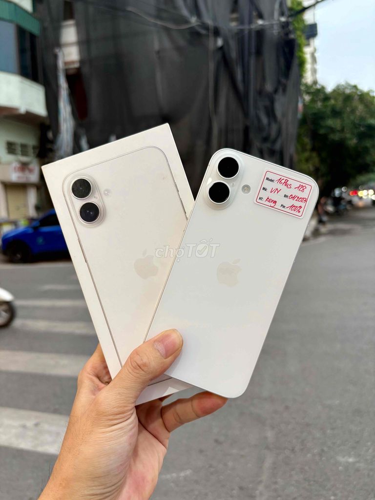 iPhone 16 Plus 128GB Trắng VN/A P100 1/2027 Fullb. Mua bán Điện thoại tại Quận Đống Đa Hà Nội được đăng bởi Quý Hoàng hình 1