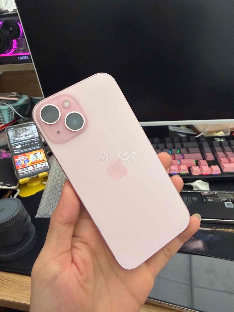 Apple iPhone 15 128GB Hồng bản sim. Mua bán Điện thoại tại Thành phố Nha Trang Khánh Hòa được đăng bởi Khai Trần hình 1