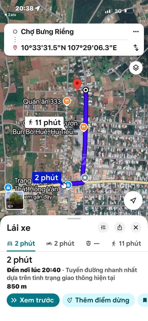 Bán lô đất xã Bưng Riềng 645m2 có 80m2 thổ cư ngang 14mx45m đường nhựa