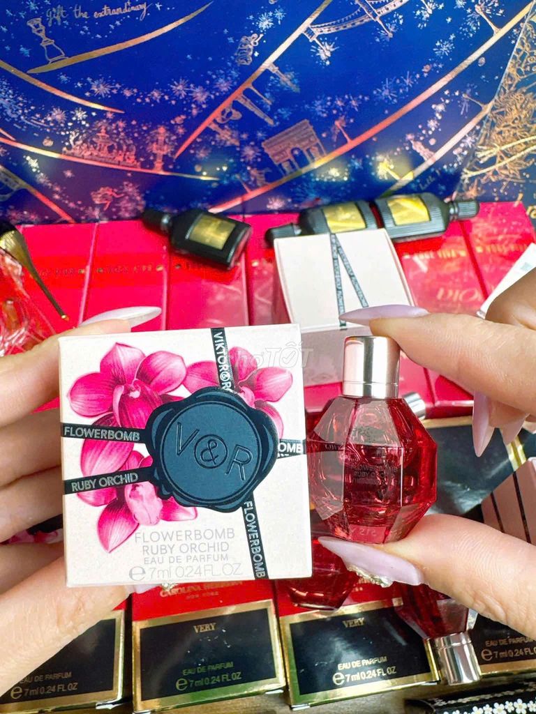 Nước hoa Viktor & Rolf Flowerbomb Ruby Orchid 7ml. Mua bán Nước hoa tại Quận Long Biên Hà Nội được đăng bởi tổng kho gia dụng  hình 1