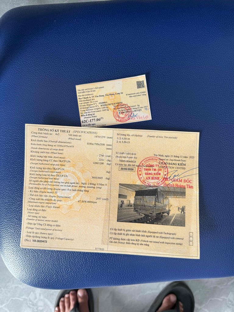 kia k3000.tải 1.4tan. mới xet . đời 2010 giấy ok. Mua bán Xe tải, xe ben tại Thành phố Tân An Long An được đăng bởi Trung Dũng hình 5