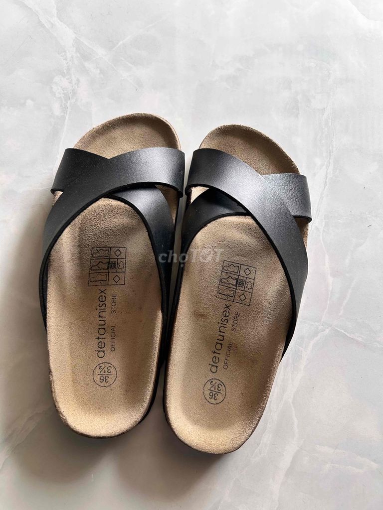 Dép sandal Detaunisex Đen size 37. Mua bán Giày dép tại Huyện Long Thành Đồng Nai được đăng bởi Kim Ngân hình 1