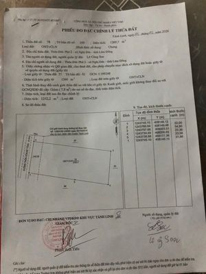 🔥 CẦN TIỀN BÁN NHANH MẢNG ĐẤT THỔ CƯ 1.260M2 – 23X55 – GIÁ CHỈ 2TỶ3