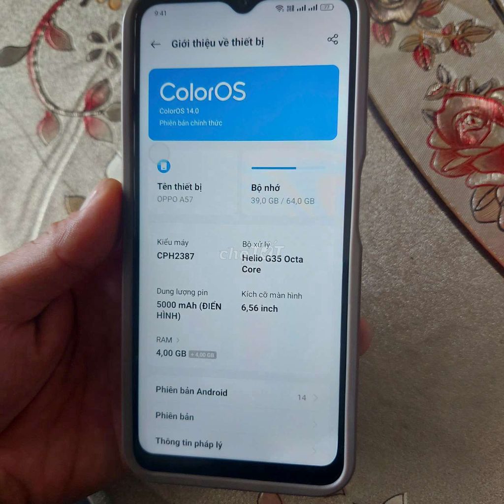 OPPO A57 64GB Đen. Mua bán Điện thoại tại Quận 8 Tp Hồ Chí Minh được đăng bởi Trần văn thanh hình 1