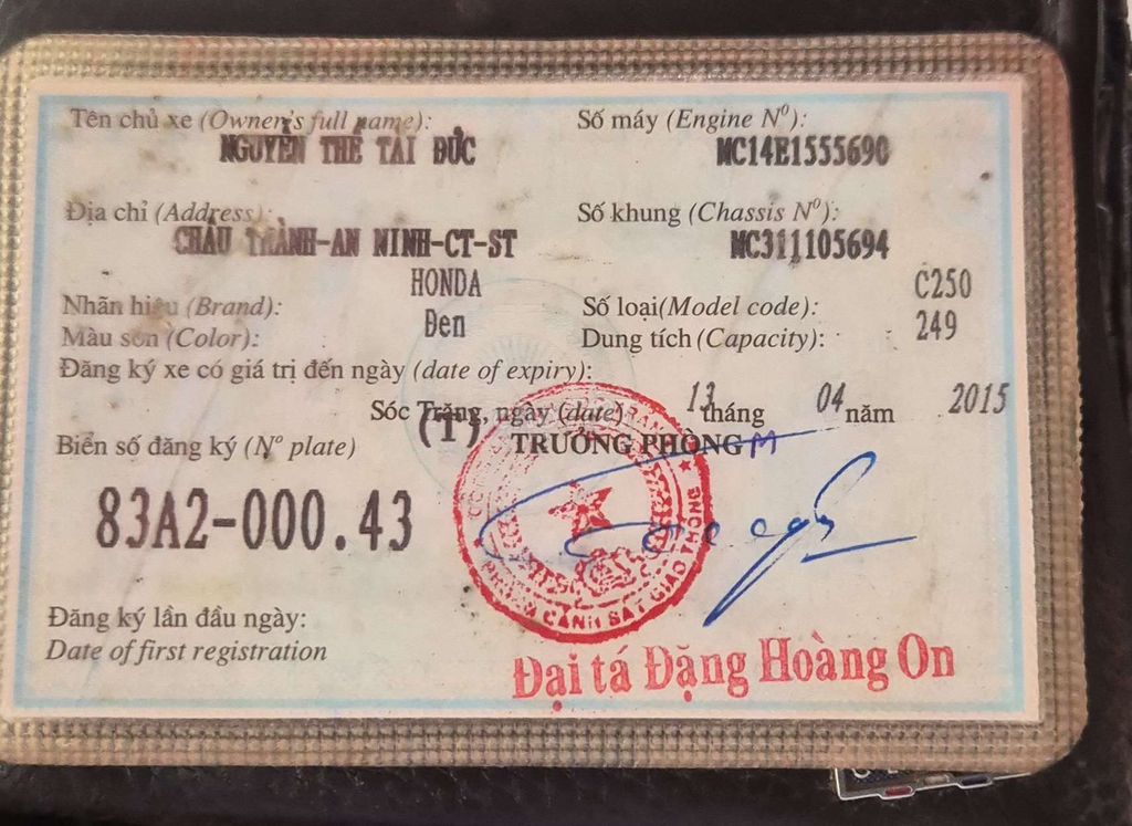 Hornet 250cc. 4 máy. Mua bán Xe máy tại Quận 1 Tp Hồ Chí Minh được đăng bởi Khoi Le hình 5