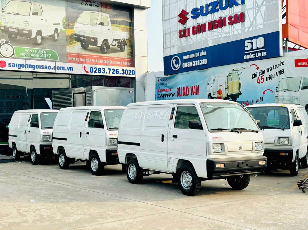 Xe tải van Suzuki Van 2023 HCM Chạy 24/7