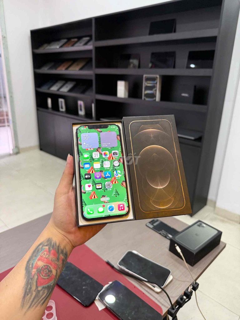 Apple iPhone 12 Pro Max 256GB Vàng Đã sử dụng. Mua bán Điện thoại tại Quận Đống Đa Hà Nội được đăng bởi KT Hà Nội Mobile hình 1