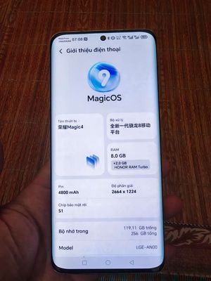 Honor magic 4 cao cấp chip nap8gen1, 8/256. Mua bán Điện thoại tại Huyện Giao Thủy Nam Định được đăng bởi Quang Minh