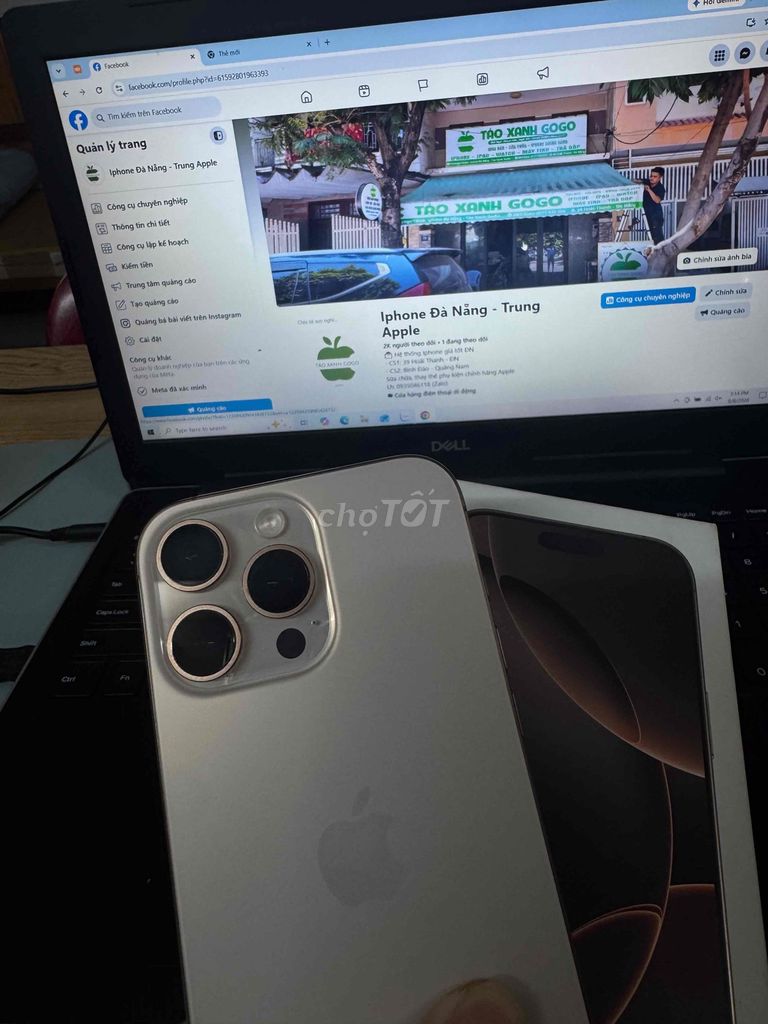 Apple iPhone 16 Pro Max 256GB Vàng Việt Nam. Mua bán Điện thoại tại Quận Ngũ Hành Sơn Đà Nẵng được đăng bởi Nguyễn Hữu Trung hình 1