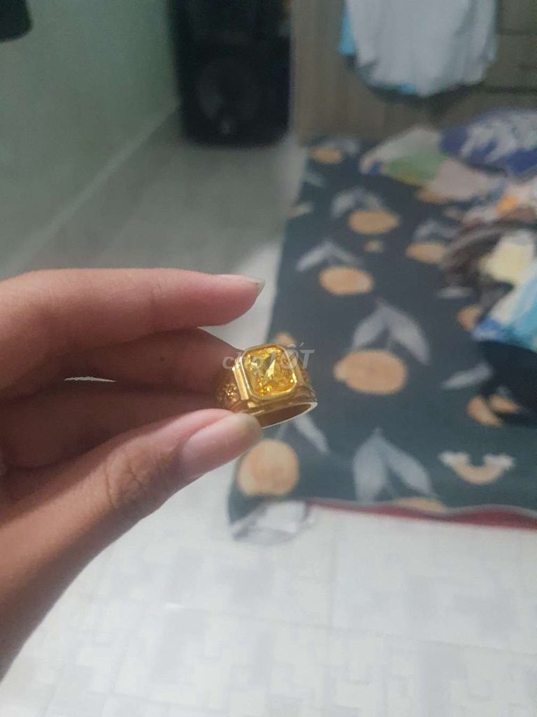 Nhẫn nam vàng. Mua bán Phụ kiện thời trang khác tại Huyện Ninh Hải Ninh Thuận được đăng bởi Mình Là Longgg hình 1