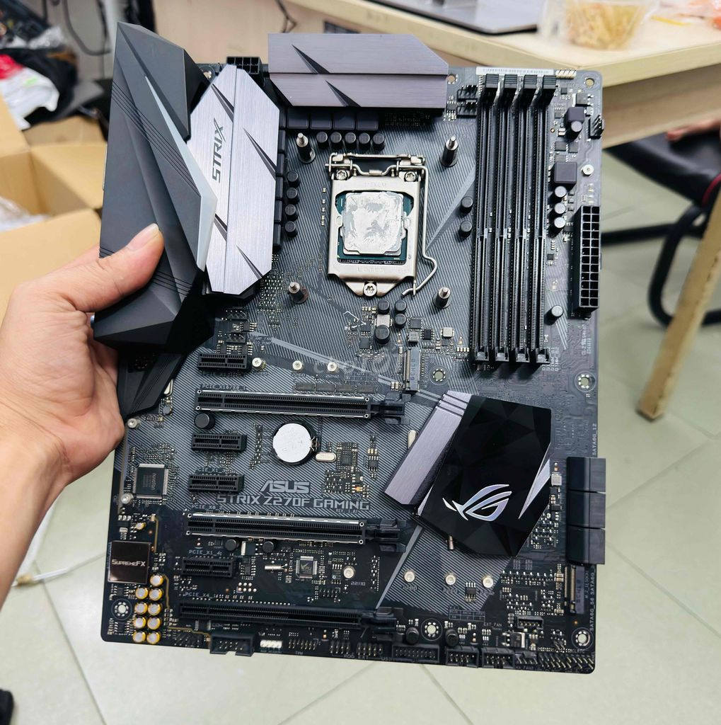 Rog Strix Z270F Gaming, i7 7700, Ram 16GB/3200. Mua bán Linh kiện (RAM, Card...) tại Quận 12 Tp Hồ Chí Minh được đăng bởi Anh Tuan hình 1