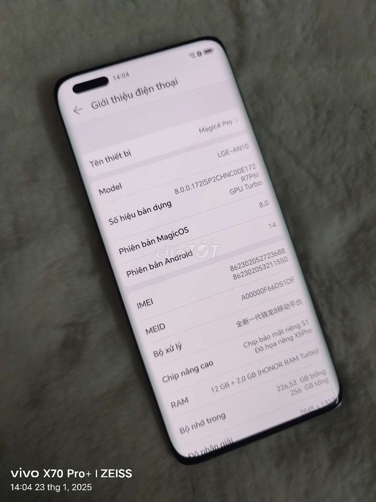 Honor Magic 4 Pro Ram 12/256 Đep Keng