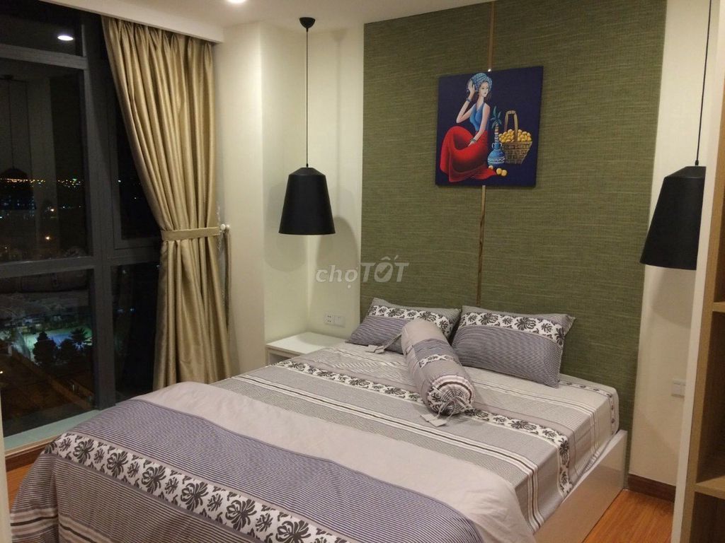 Cho thuê căn hộ Quang Nguyễn 2PN full nội thất tầng cao