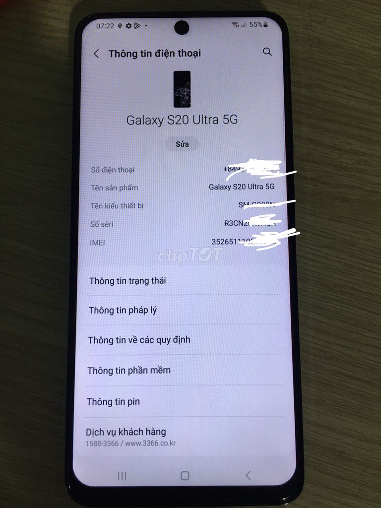 SS S20 Ultra 5G 256GB lên đời bán. Máy lột keo mới. Mua bán Điện thoại tại Thành phố Biên Hòa Đồng Nai được đăng bởi Nguyễn hình 1
