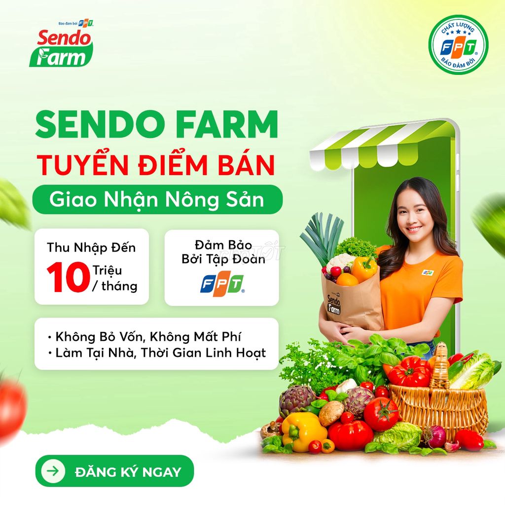 [Tân Phú] Tuyển Điểm Bán Hàng Nông Sản Online