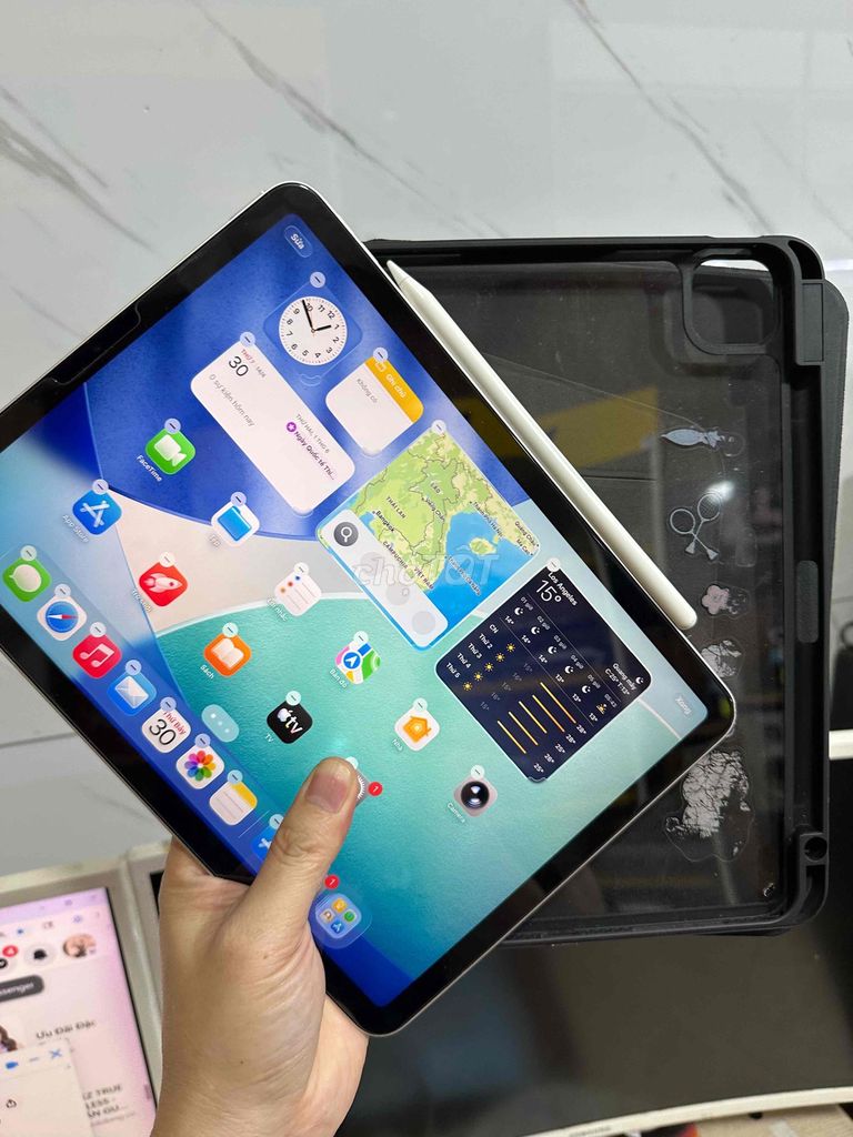 Apple iPad Air 5 64GB Bạc 98% zin all wifi M1. Mua bán Máy tính bảng tại Quận Lê Chân Hải Phòng được đăng bởi hoang anh hình 1