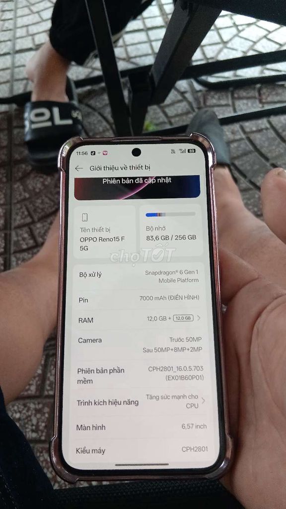 Oppo Reno 15F 5G 256GB Hồng. Mua bán Điện thoại tại Huyện Bình Chánh Tp Hồ Chí Minh được đăng bởi vụ trọng  hoa hình 1