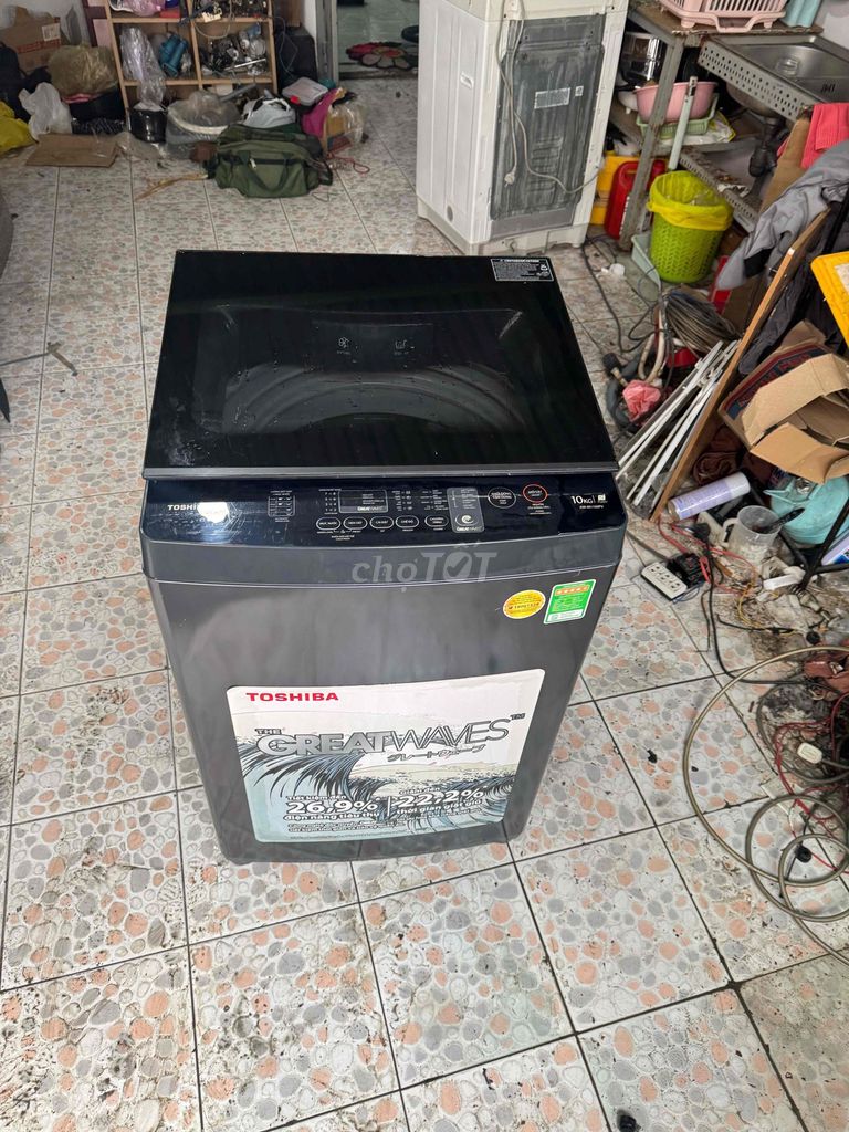 Máy giặt Toshiba 10kg Xám Đã qua sử dụng. Mua bán Máy giặt tại Thành phố Thủ Đức Tp Hồ Chí Minh được đăng bởi Điện máy Kelvin Phan hình 1