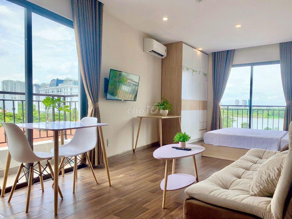 Căn Studio tách bếp, view sông cực thoáng, gần cầu Sài Gòn - Metro. Cho thuê Căn hộ/Chung cư tại Thành phố Thủ Đức Tp Hồ Chí Minh được đăng bởi Thắng Vạn  hình 2