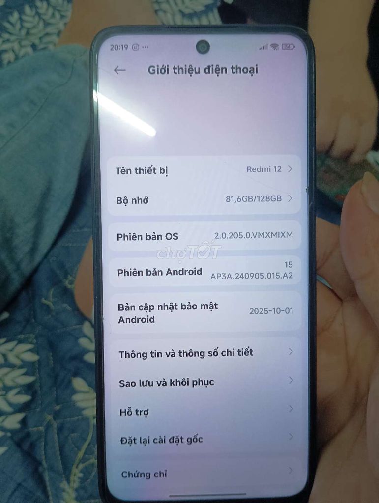 Xiaomi Redmi 12 128GB Đen. Mua bán Điện thoại tại Thành phố Thuận An Bình Dương được đăng bởi Nguyễn Thành Phong hình 1