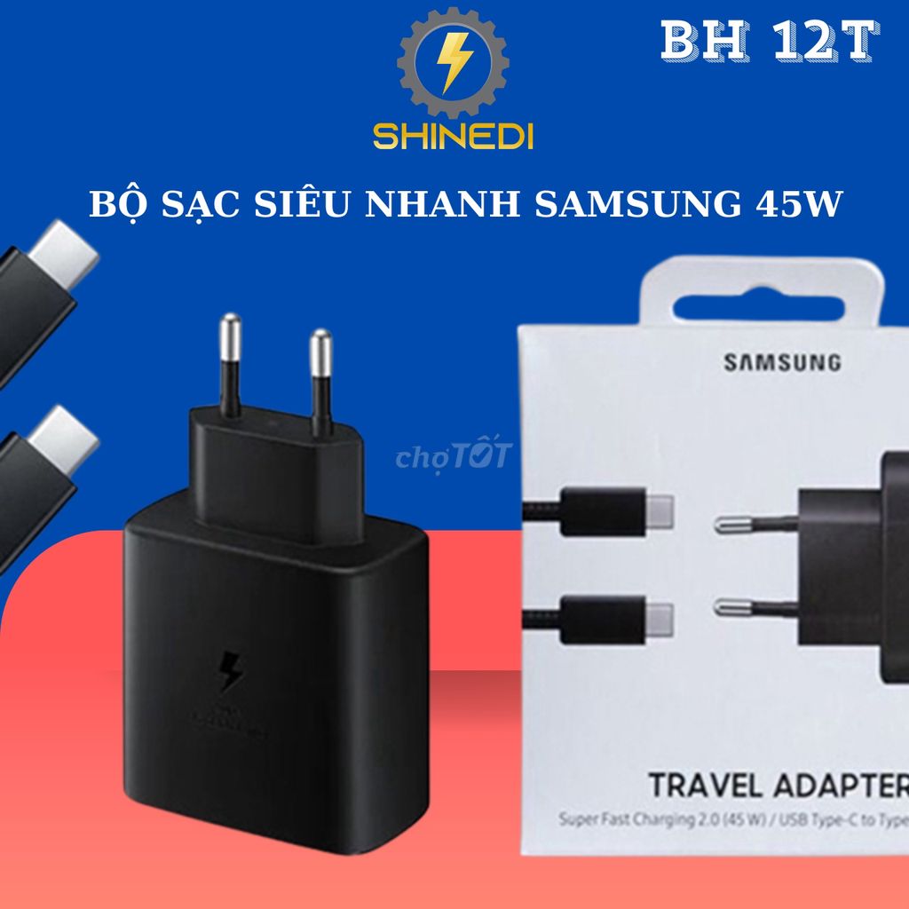 Bộ sạc nhanh 45W Samsung chính hãng FULLBOX dây 5A