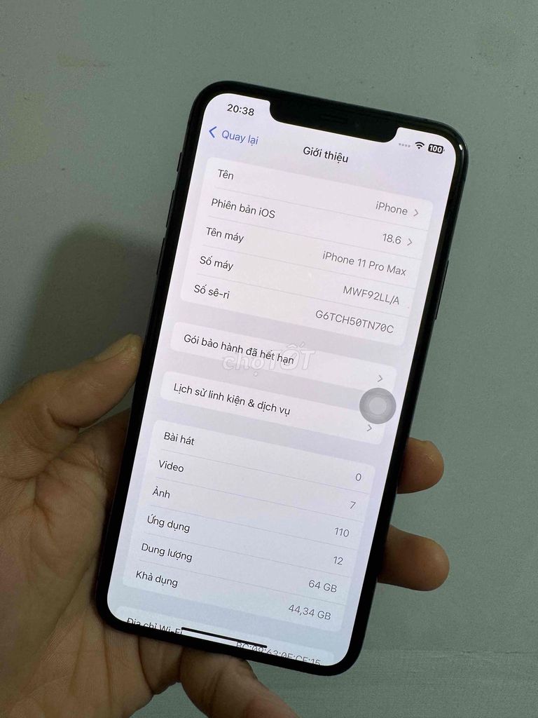 iPhone 11 Pro Max quốc tế 64GB Xanh zin all. Mua bán Điện thoại tại Thành phố Vĩnh Long Vĩnh Long được đăng bởi Phúc Long hình 1