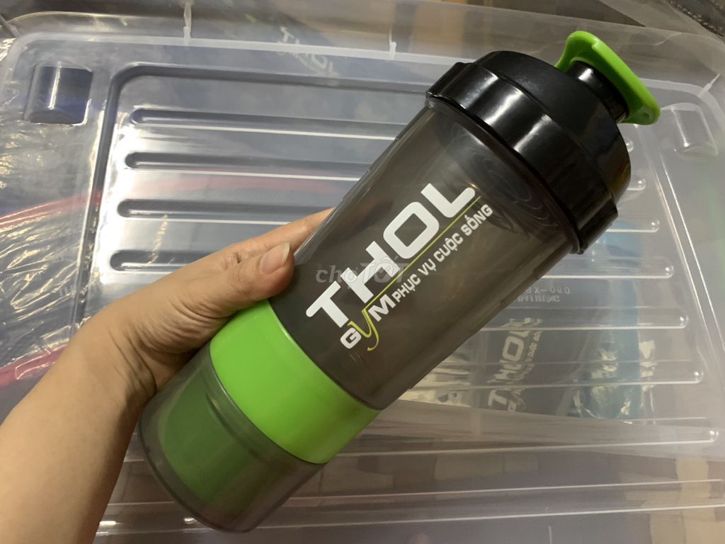 Shaker bình lắc whey cho anh em tập gym