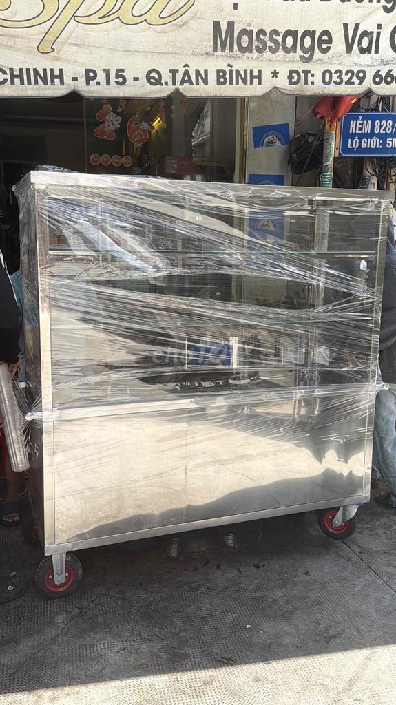 Xe bán hàng lưu động Inox 1m6 bánh xe. Mua bán Đồ chuyên dụng, Giống nuôi trồng tại Quận Tân Bình Tp Hồ Chí Minh được đăng bởi Inoxgiare hình 1