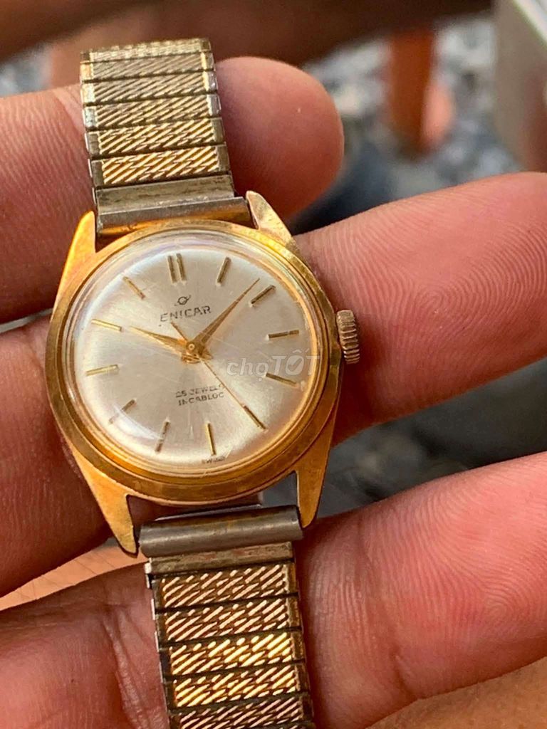 Đồng hồ Enicar Nữ Vàng Thụy Sĩ Tự động 25. Mua bán Đồng hồ tại Quận Cẩm Lệ Đà Nẵng được đăng bởi minh hình 1