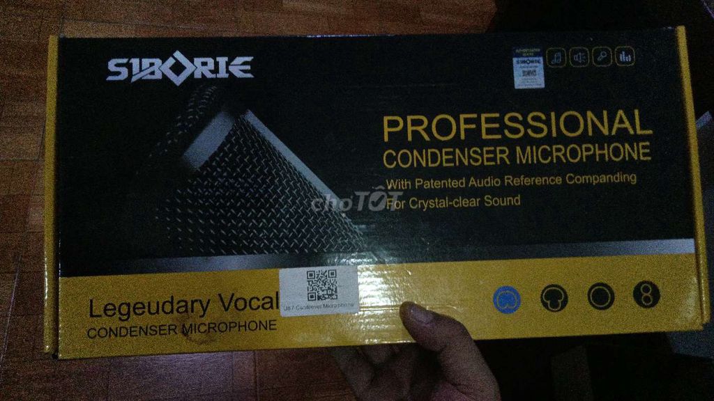 Microphone condenser Siborle Legeduary Vocal Bạc. Mua bán Tivi, Âm thanh tại Quận 12 Tp Hồ Chí Minh được đăng bởi Thống  hình 1