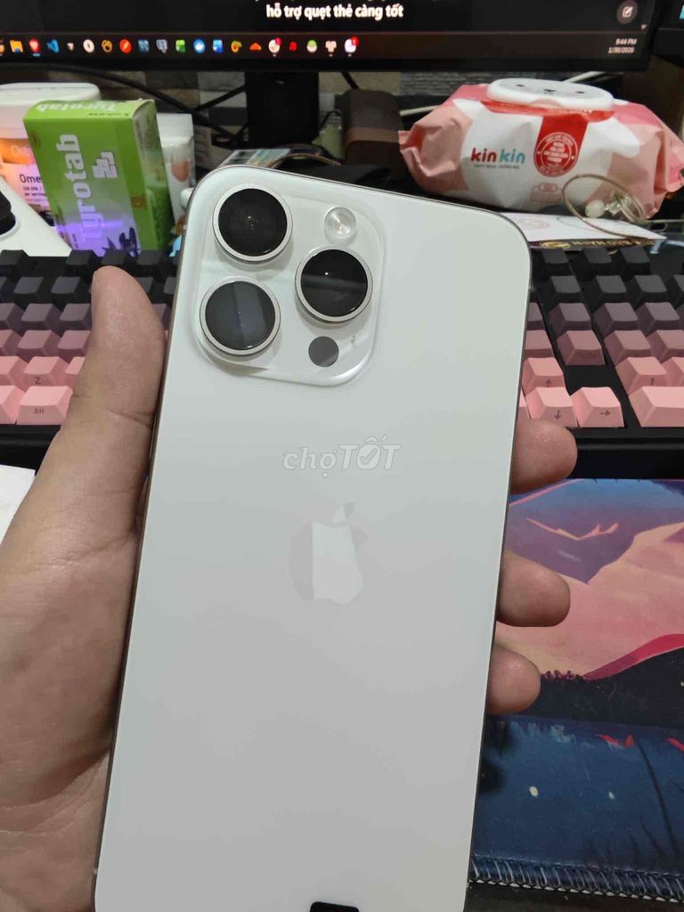 Apple iPhone 15 Pro Max 512GB Trắng. Mua bán Điện thoại tại Thành phố Phan Thiết Bình Thuận được đăng bởi Thi Nguyen hình 1