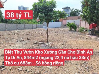🆘 Đất Biệt Thự Kho Xưởng Gần Chợ Bình An, P. Bình An, Tp. Dĩ An. Mua bán đất tại Thành phố Dĩ An Bình Dương được đăng bởi Minh Vương