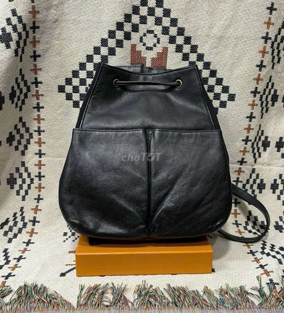 Balo GIANI BERNINI Da bê Nữ Đen Cao 30cm. Mua bán Túi xách tại Quận Gò Vấp Tp Hồ Chí Minh được đăng bởi Anh Ba  Hàng hiệu tuyển Chuyên bán Online uy tín hình 1
