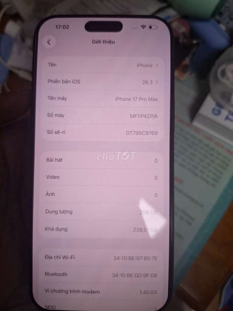 Apple iPhone 17 Pro Max 256GB Xanh. Mua bán Điện thoại tại Thành phố Vũng Tàu Bà Rịa - Vũng Tàu được đăng bởi Nhà Ếch hình 1